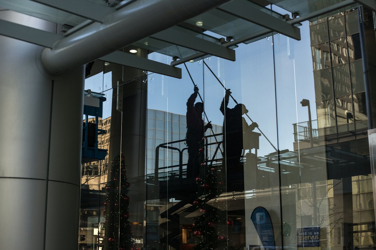 Glasbewassing op hoogte
